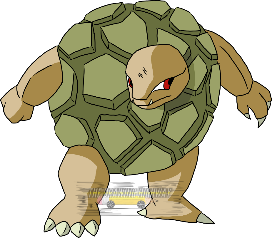 How To Draw Pokemon Golem - Cartoon - (925x810) Png Clipart Download