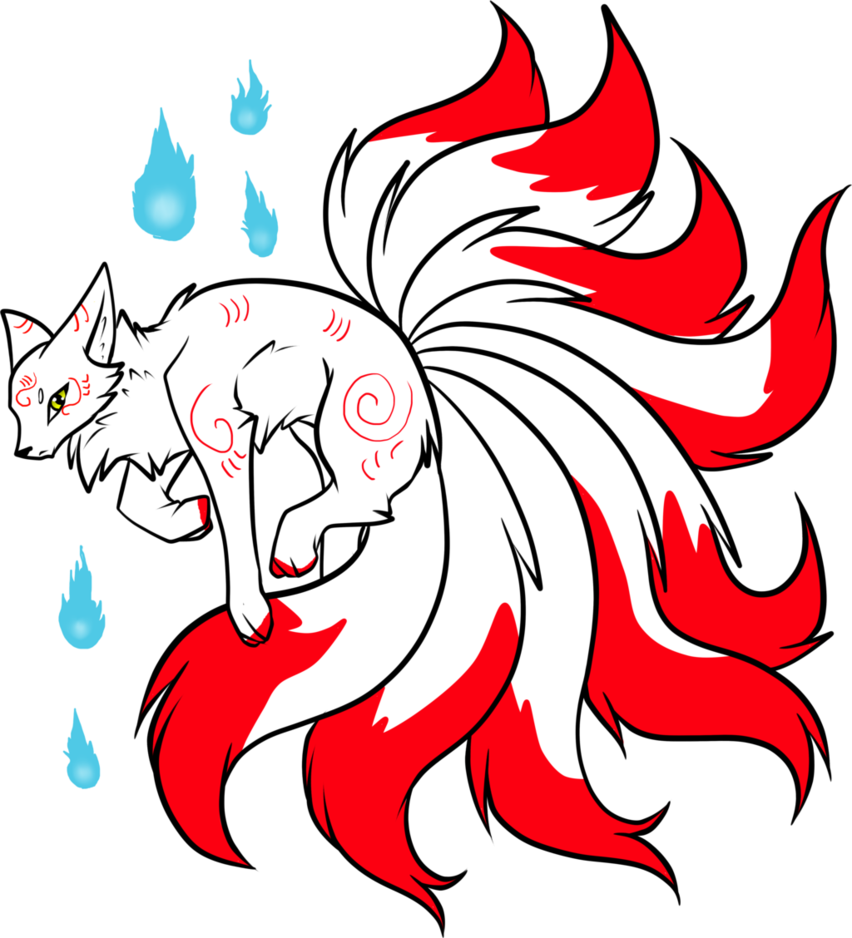 Spirit Fox Design By Raythebishie - Cartoon (852x938)