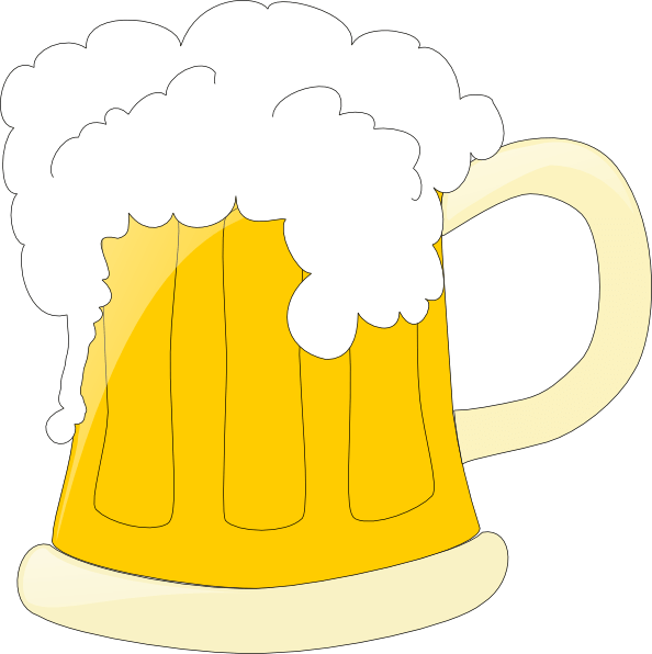 Clipart Beer - Beer Clipart Black Background - (594x596) Png Clipart ...