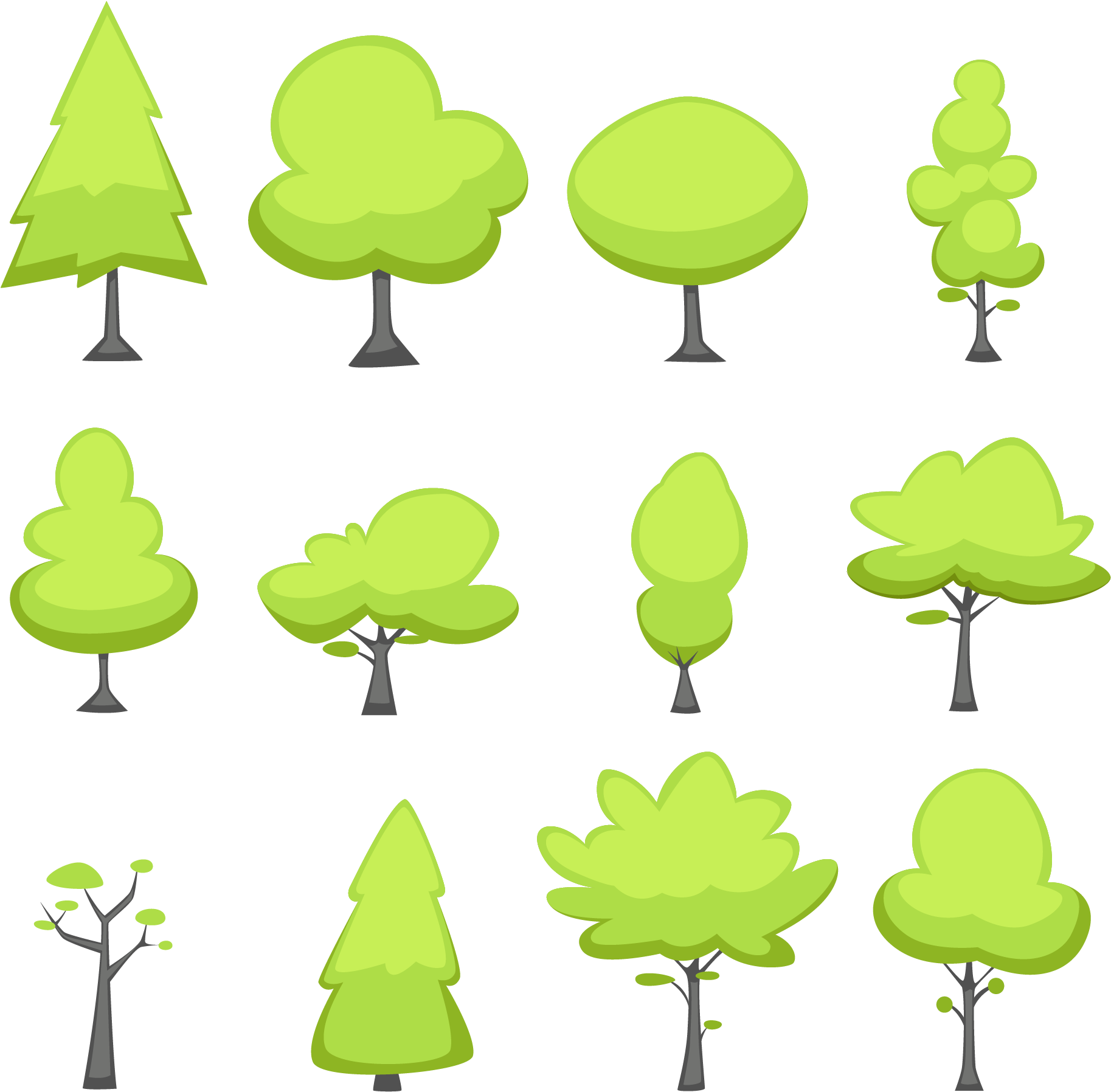 Tree illustration. Деревьявекторный. Дерево вектор. Деревья кусты вектор. Кусты Векторная Графика.