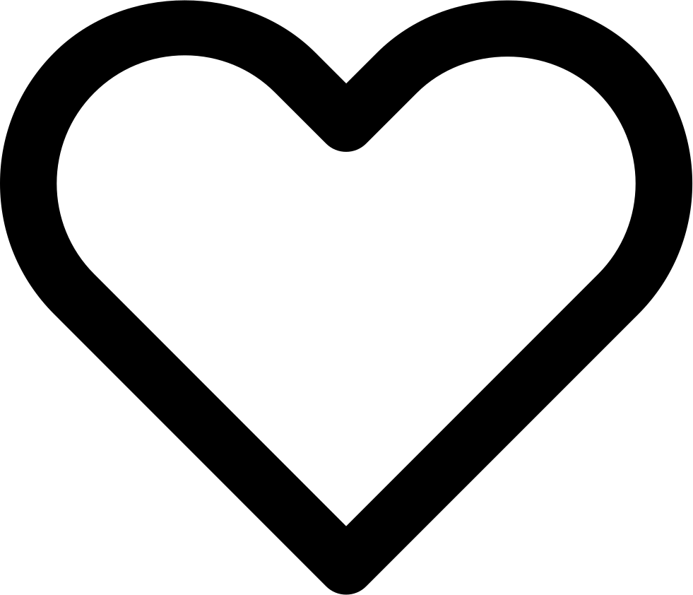 Heart Clipart Clipart Hollow Heart - Dil Black And White - Free Transparent  PNG Clipart Images Download