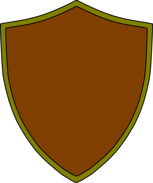 Brown Clipart Shield - Brown Shield (498x595)