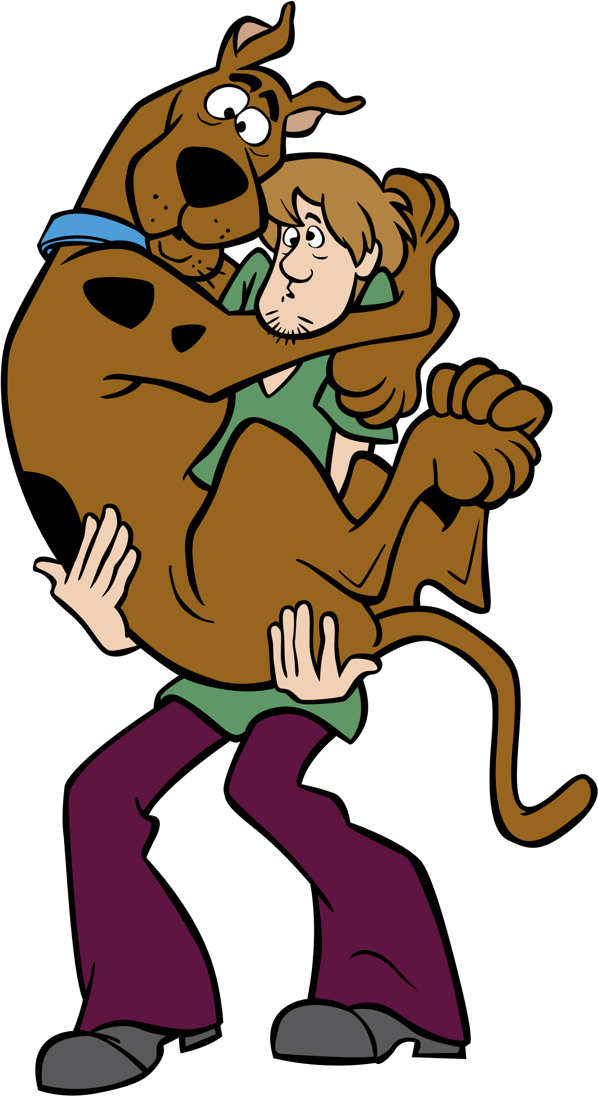 Scooby Doo Logo Black And White - Scooby Doo And Shaggy - Full Size PNG ...