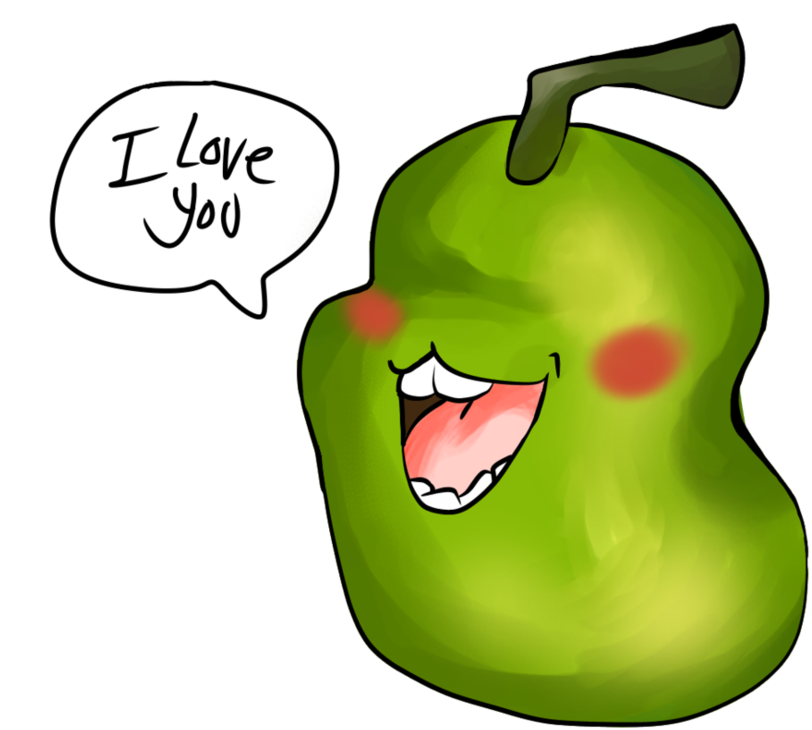 A Happy Pear By Noarustar - Cartoon (915x873)