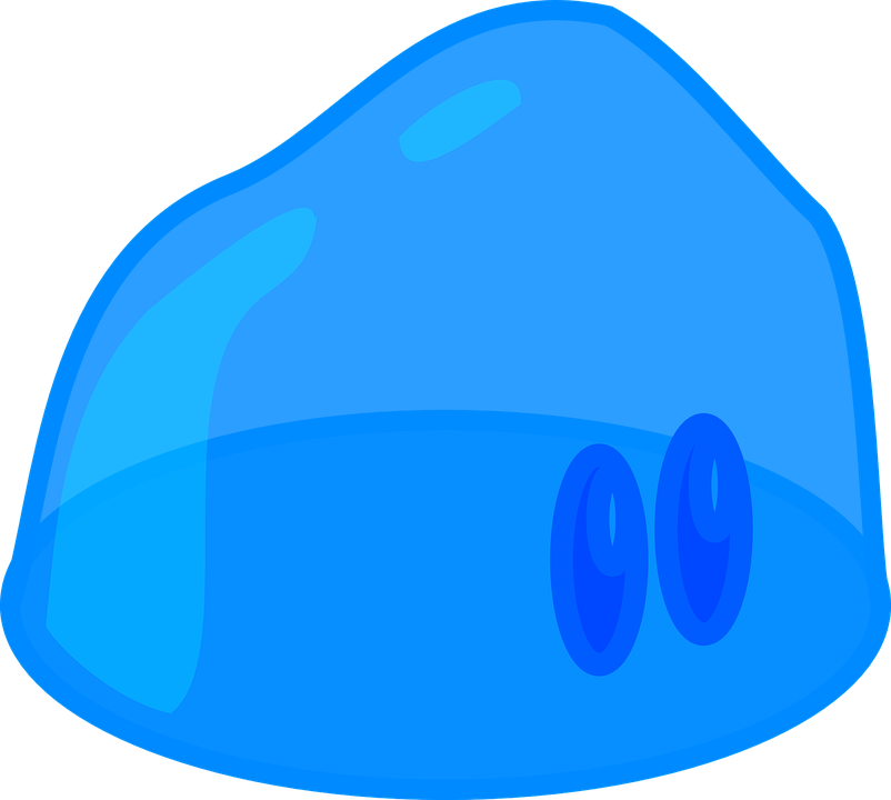 Blue Slime Clip Art - Blue Slime Png (802x720)
