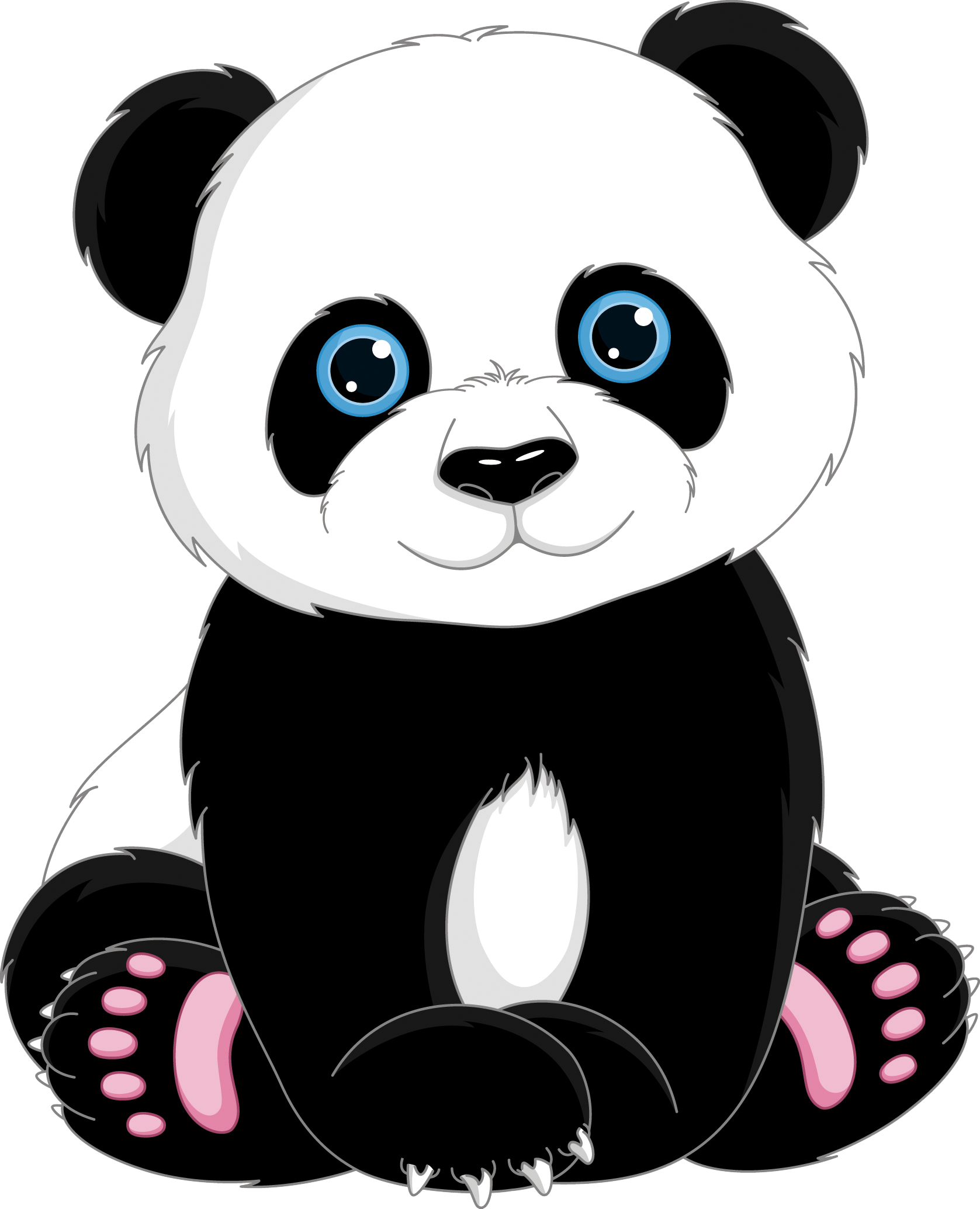 Giant Panda T-shirt Cuteness Clip Art - Cute Cartoon Panda Bear ...