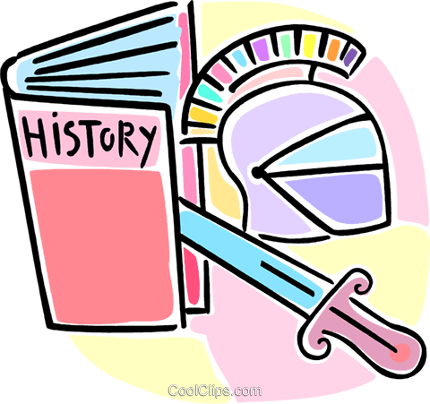 clip art de libro de historia