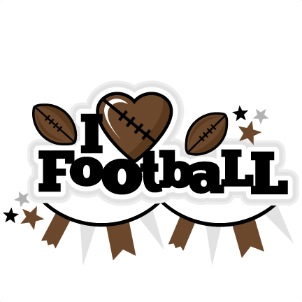 Football Heart Silhouette Clipart - Football Clipart Title - (432x432 ...