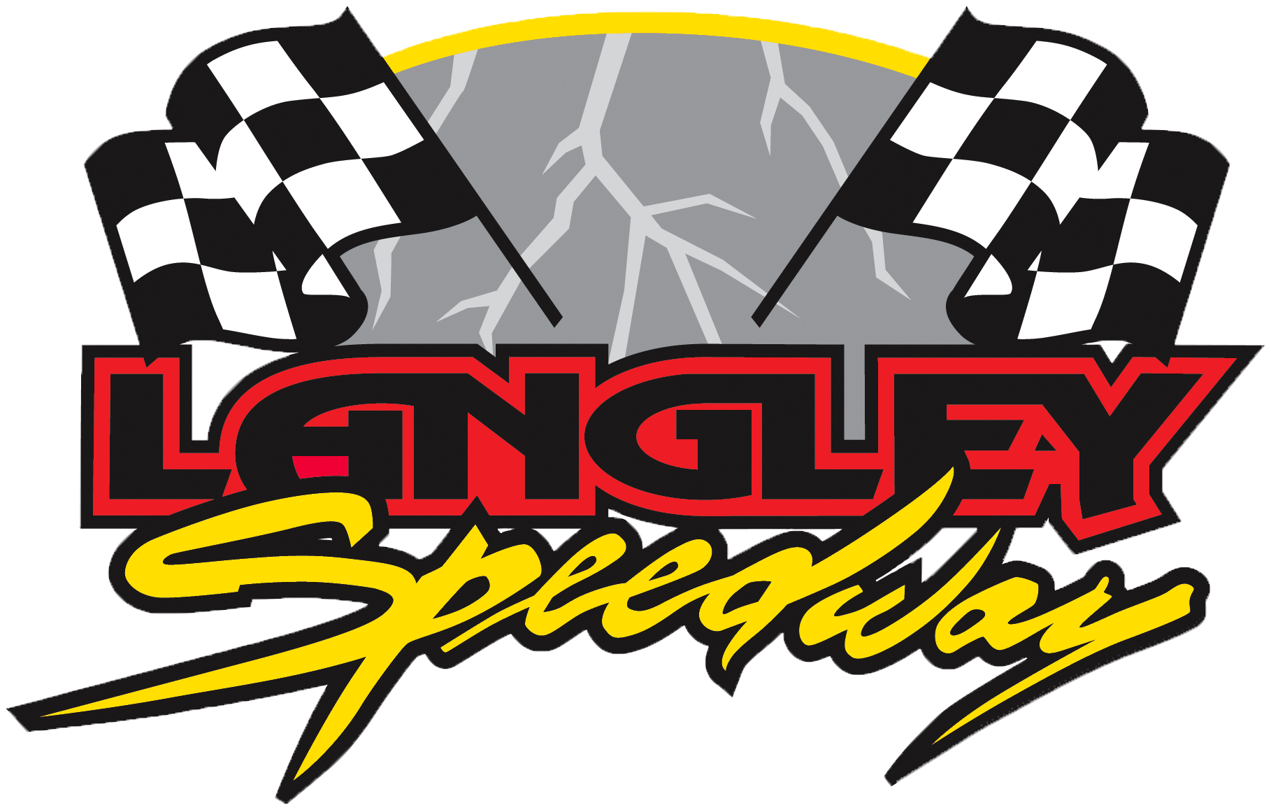 Revised Logo-2 - Langley Speedway - (1818x1158) Png Clipart Download