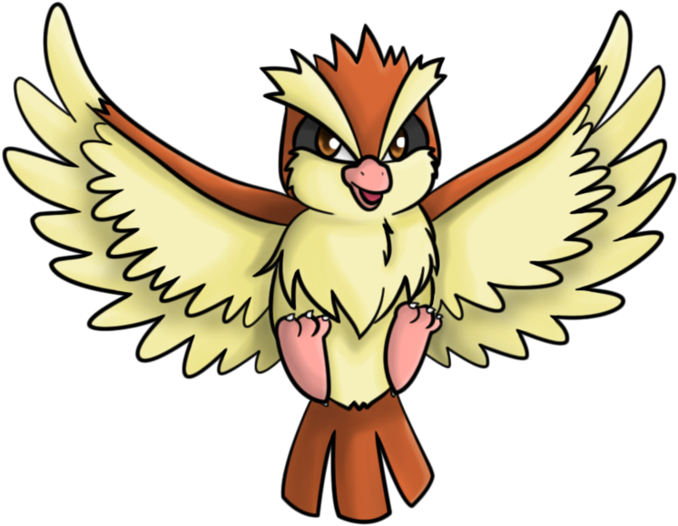 016 - - Pokemon Pidgey - (900x725) Png Clipart Download