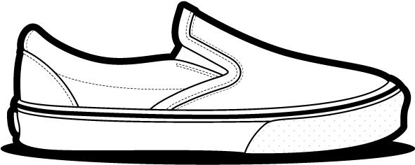 Drawn Shoe Van - Kids Shoes Size Guide - (640x480) Png Clipart Download