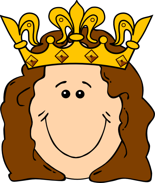 King And Queen Crowns Clipart Cartoon Queen With Crown 504x596 Png Clipart Download
