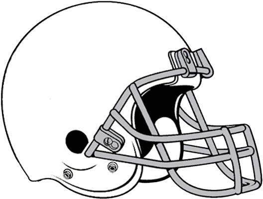 Blank White Football Helmet - Full Size PNG Clipart Images Download