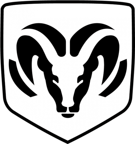 Dodge Ram Emblem - Dodge Ram Logo Decal - (500x500) Png Clipart Download