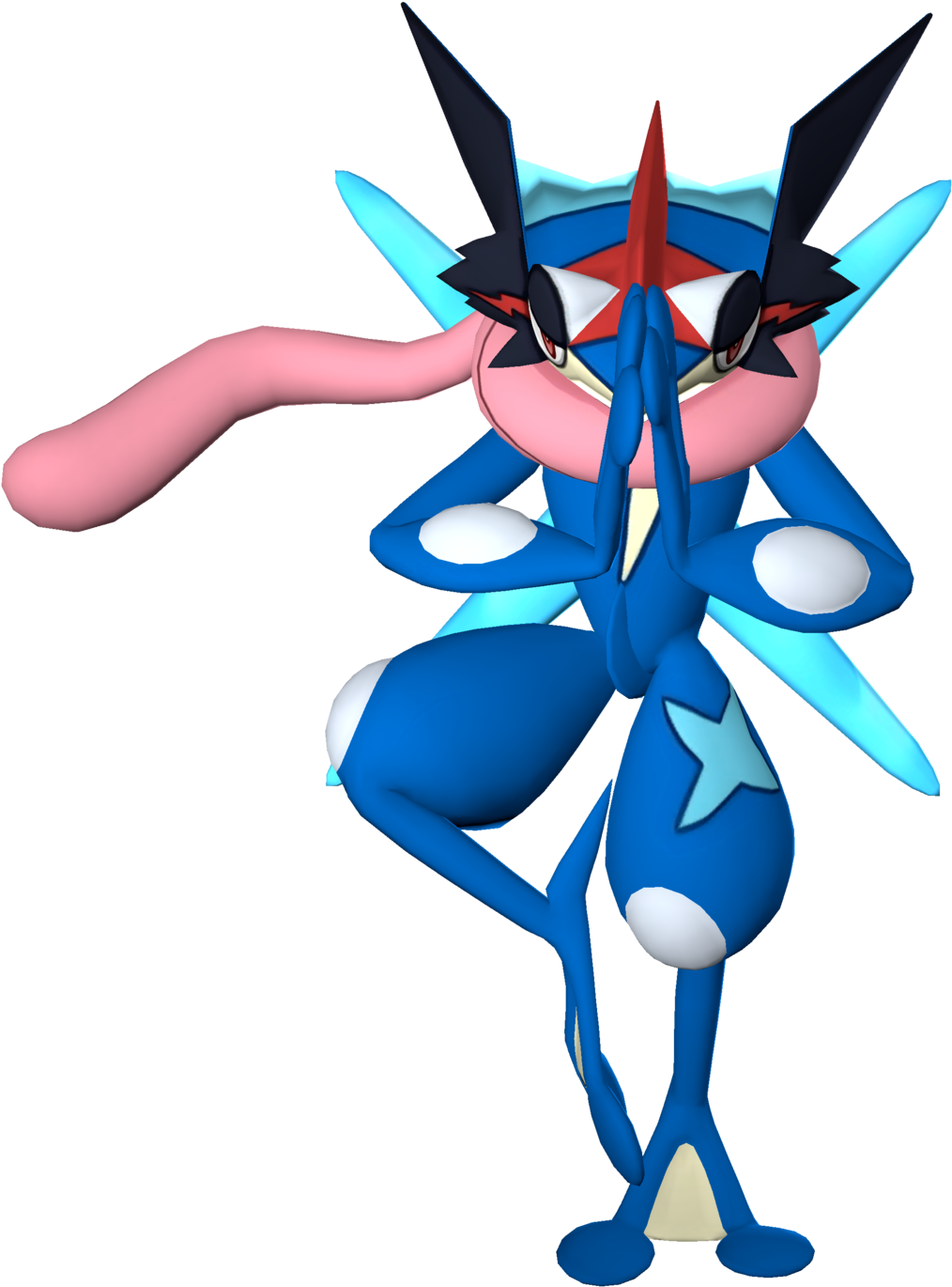 Ash Greninja render By Arrancon - Cartoon.