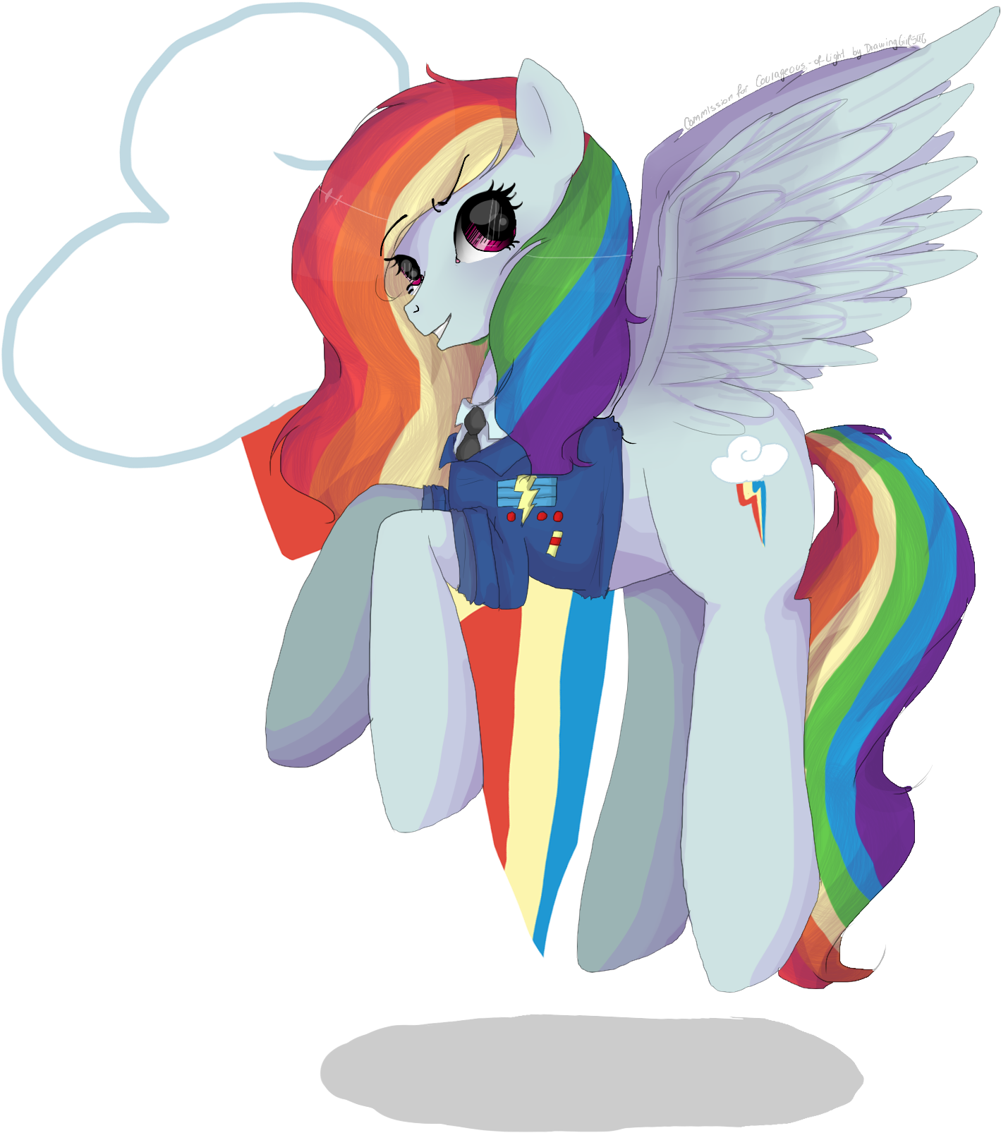 Рисовать rainbow dash