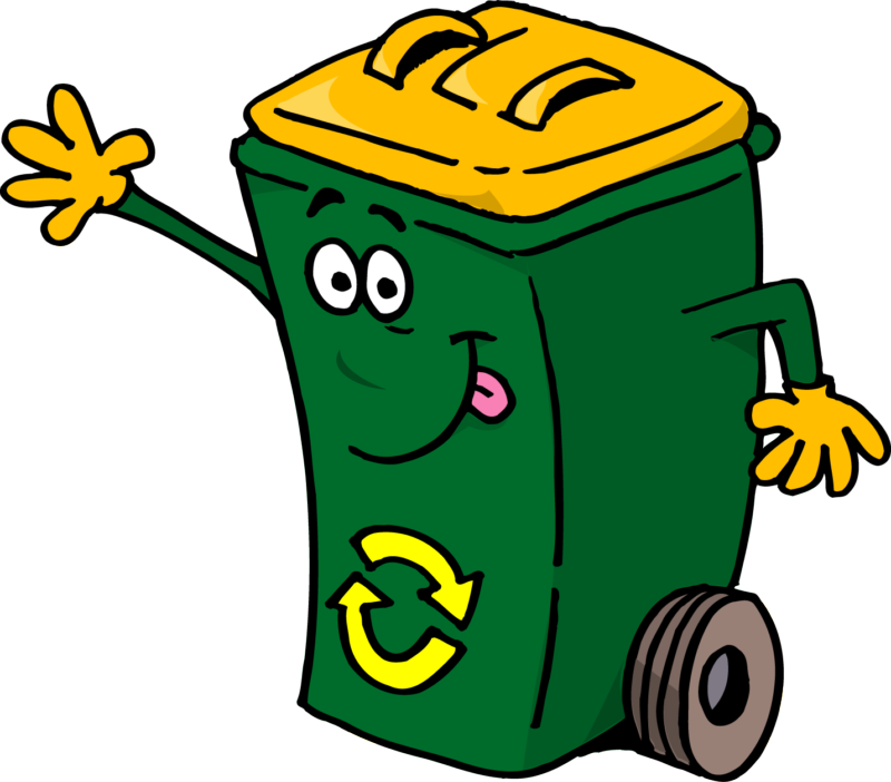 Garbage Can Clip Art - Garbage Can Clip Art - (800x702) Png Clipart ...