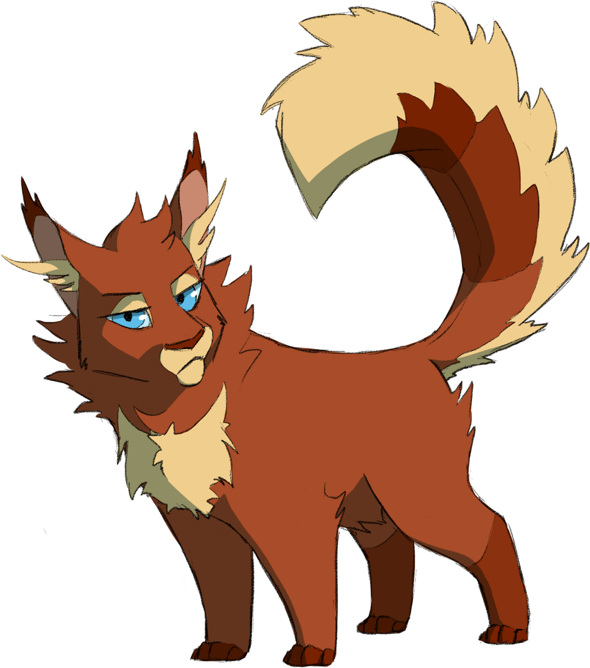 Warrior Cats Flametail - (1280x1455) Png Clipart Download