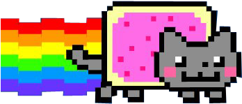 Nyan Cat Graph Paper - Nyan Cat Gif Png - (640x480) Png Clipart Download