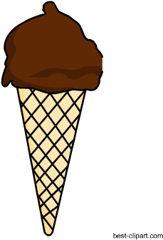 Chocolate Ice Cream Free Clip Art - Ice Cream - (350x350) Png Clipart ...