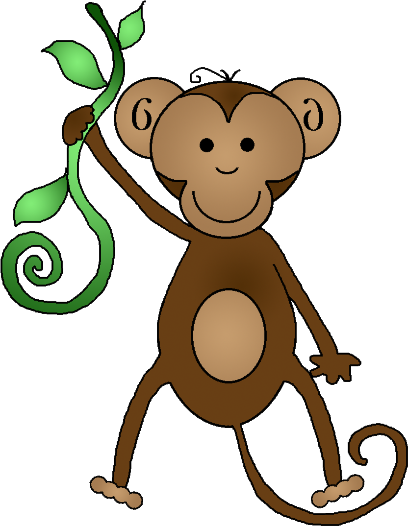 Monkey Clip Art - Clip Art - (865x1097) Png Clipart Download