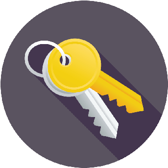 Flat Keys Icon - Illustration - (399x399) Png Clipart Download