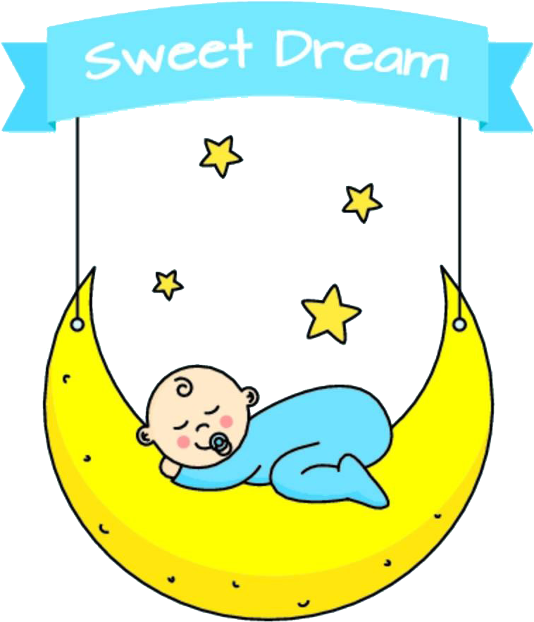 Infant Cartoon Sleep Clip Art - Cartoon - (1000x1000) Png Clipart Download