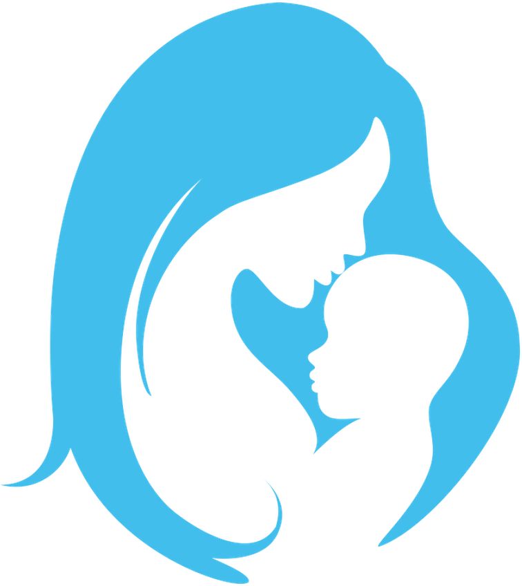 Child Infant Mother Logo Maternal Bond - Mother And Child Silhouette - (772...