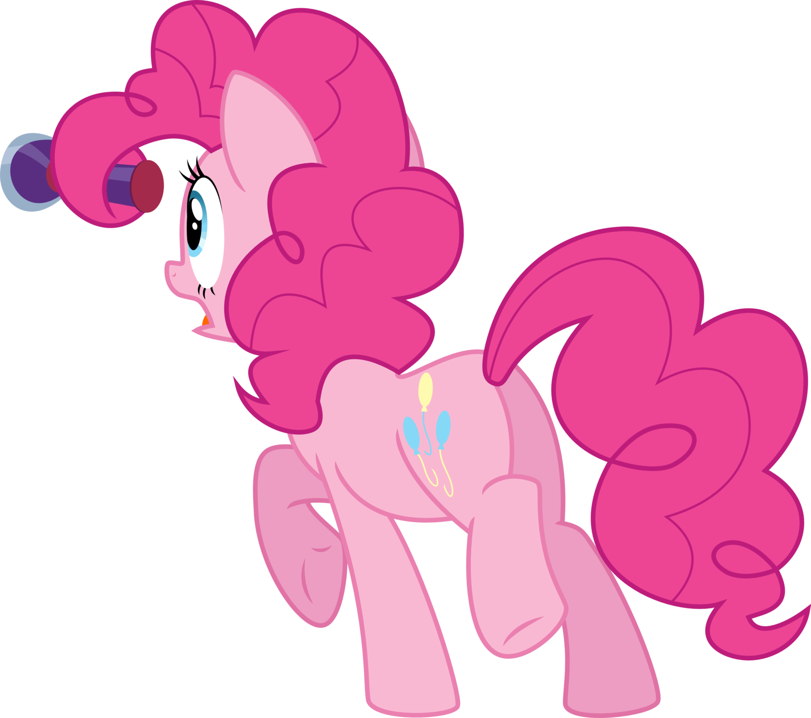 Pinkie Pie Scares By Aqua-pony - Cartoon (1600x1416)