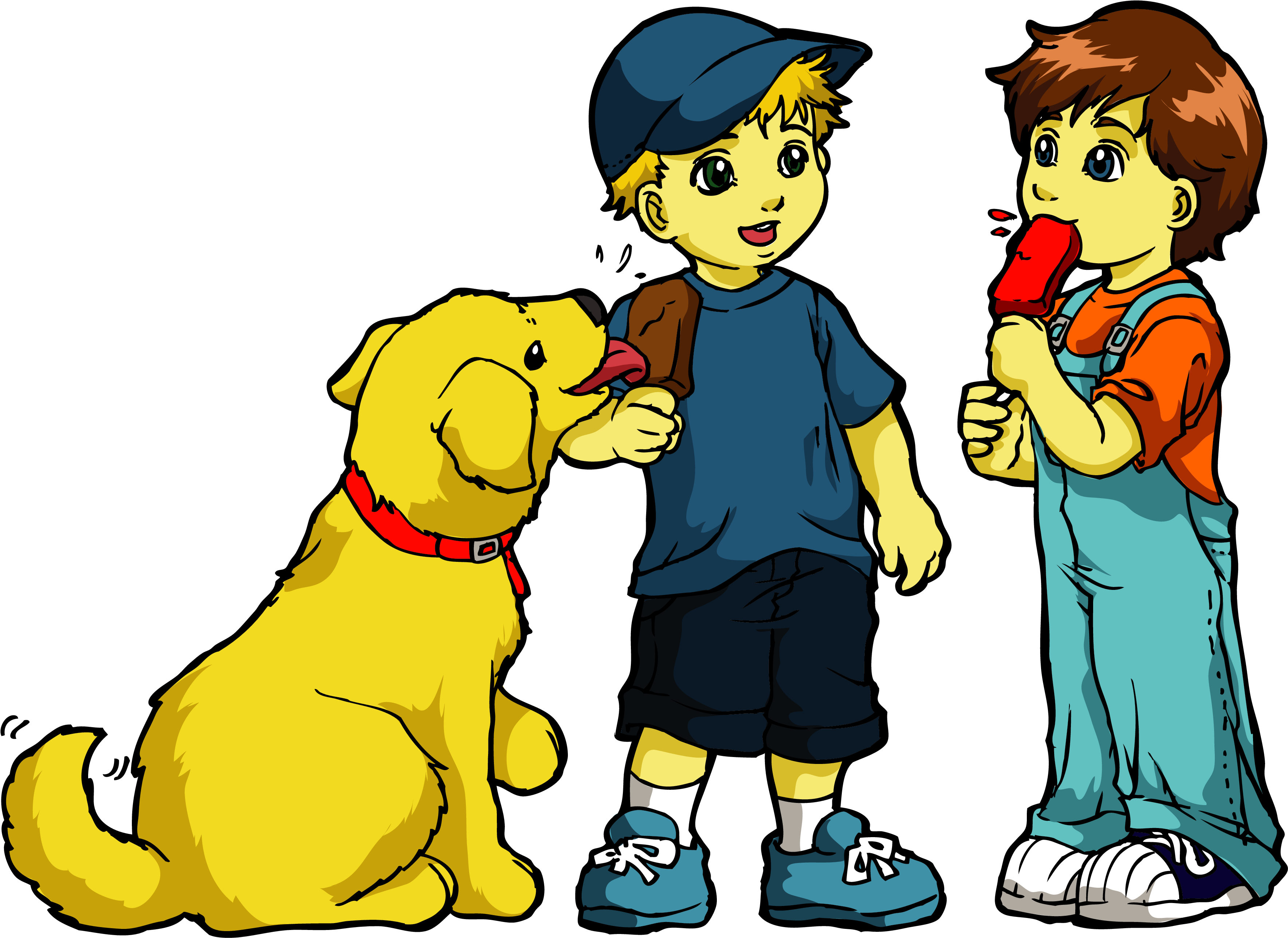 Картинки на прозрачном фоне дружба. Мальчик с собакой мультяшный. Два мальчика и собака. Два мультяшных друга. Мальчик с собакой рисунок.