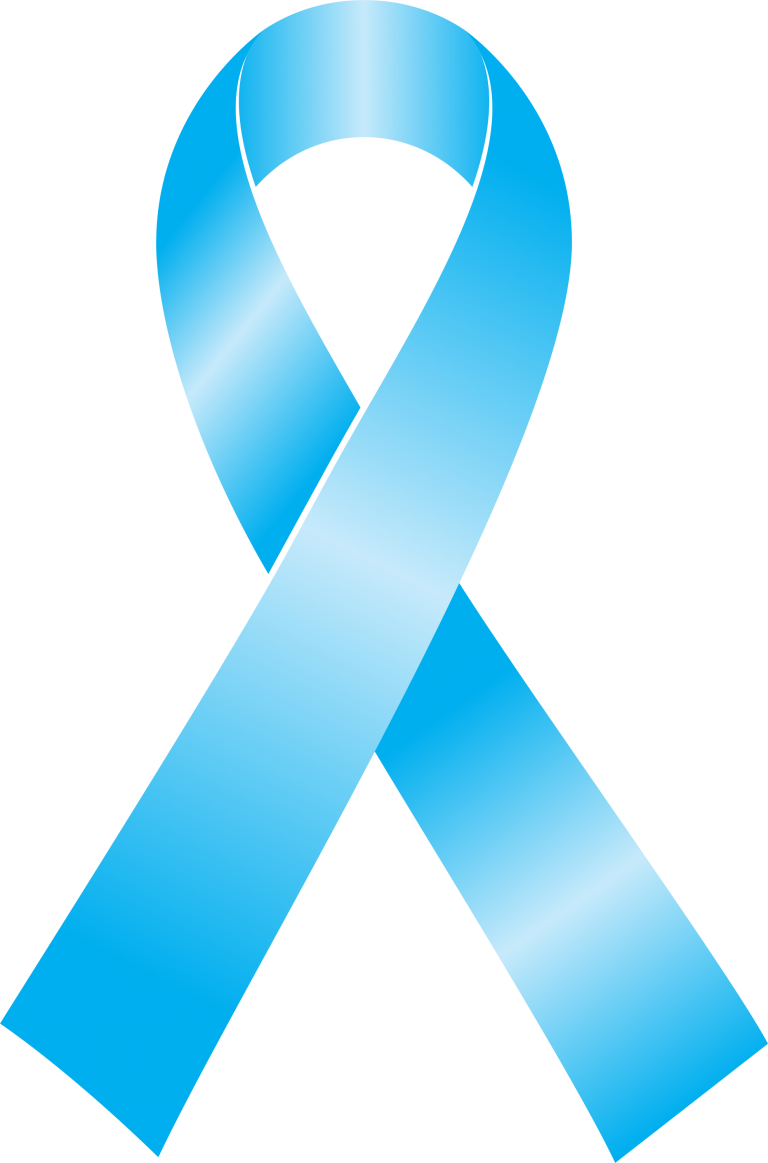 Prostate Cancer Awareness Ribbon Breast Cancer - Blue Ribbon Breast ...