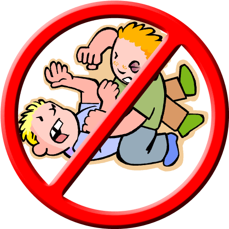 No Fighting In School - (500x500) Png Clipart Download