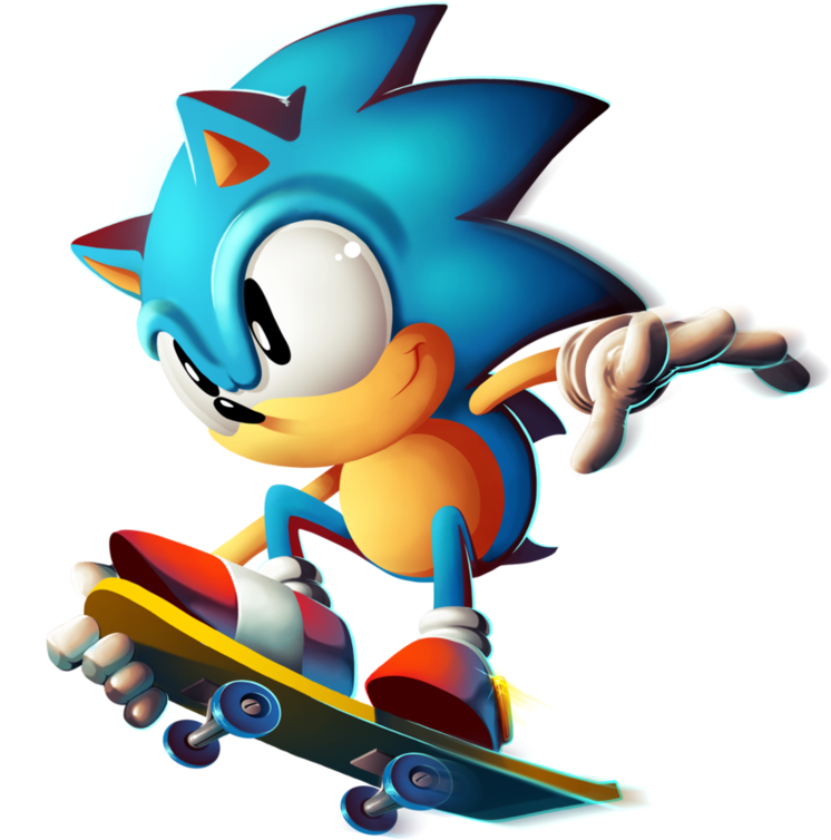 Sonic The Hedgehog - Sonic The Hedgehog Classic - (877x912) Png Clipart ...