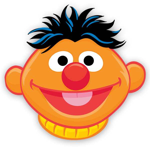 Sesame Street Ernie Face Download - Ernie Sesame Street Face - (600x600 ...