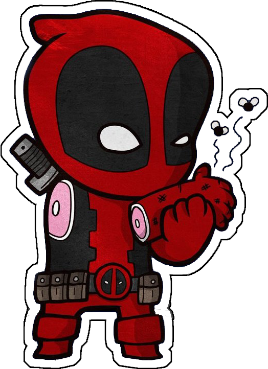 Report Abuse - Deadpool Sticker - (524x722) Png Clipart Download