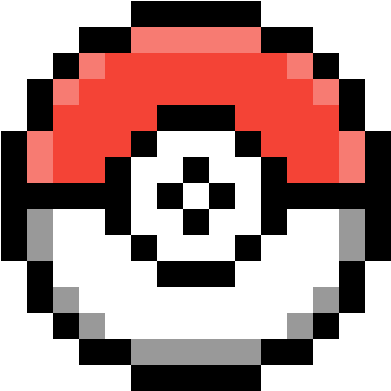Pokeball - Pixel Art Emoji - Full Size PNG Clipart Images Download