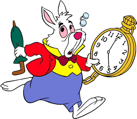 White Rabbit Alice In Wonderland - (550x486) Png Clipart Download