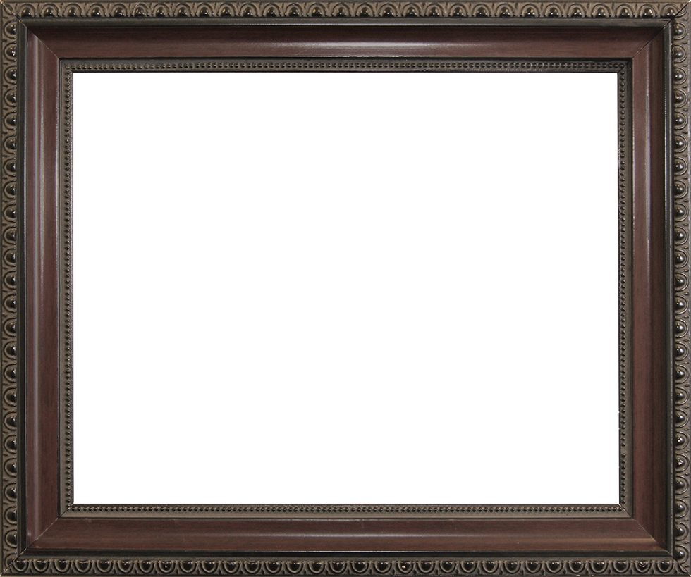 Picture Frame 1246 Mahogany Traditional Dark Wood Frame Png Dark Wood 980x819 Png Clipart Download