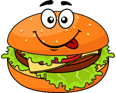 Burger 5 Icons Png Free And Downloads - Hamburger Cartoon - (400x322 ...