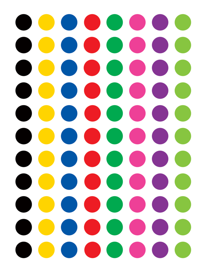 Colorful Circles Mini Stickers Alternate Image A - Color Circle ...