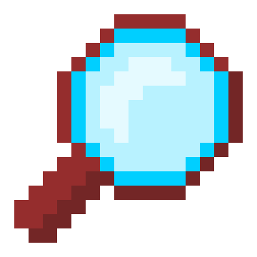 Magnifying Glass Pixel Art From The Science Pack Of - Minecraft Cake ...