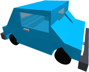 Blue Car Prop - Model Car (420x420)