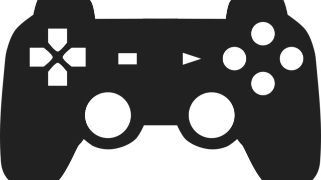 Clipart Game Controller - Playstation Controller Silhouette - (640x360 ...