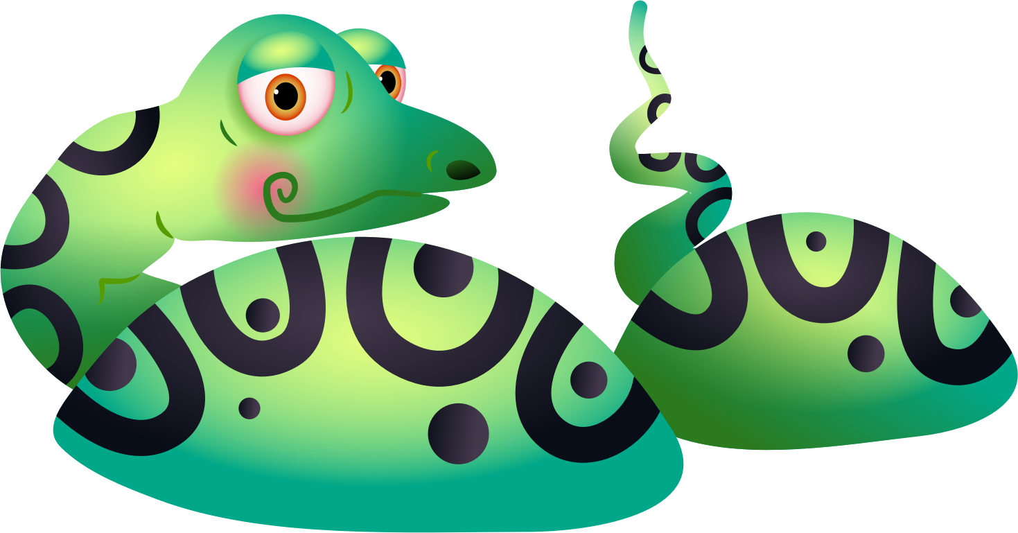 Snake In A Lake Bclipart - Drawing (1469x769)