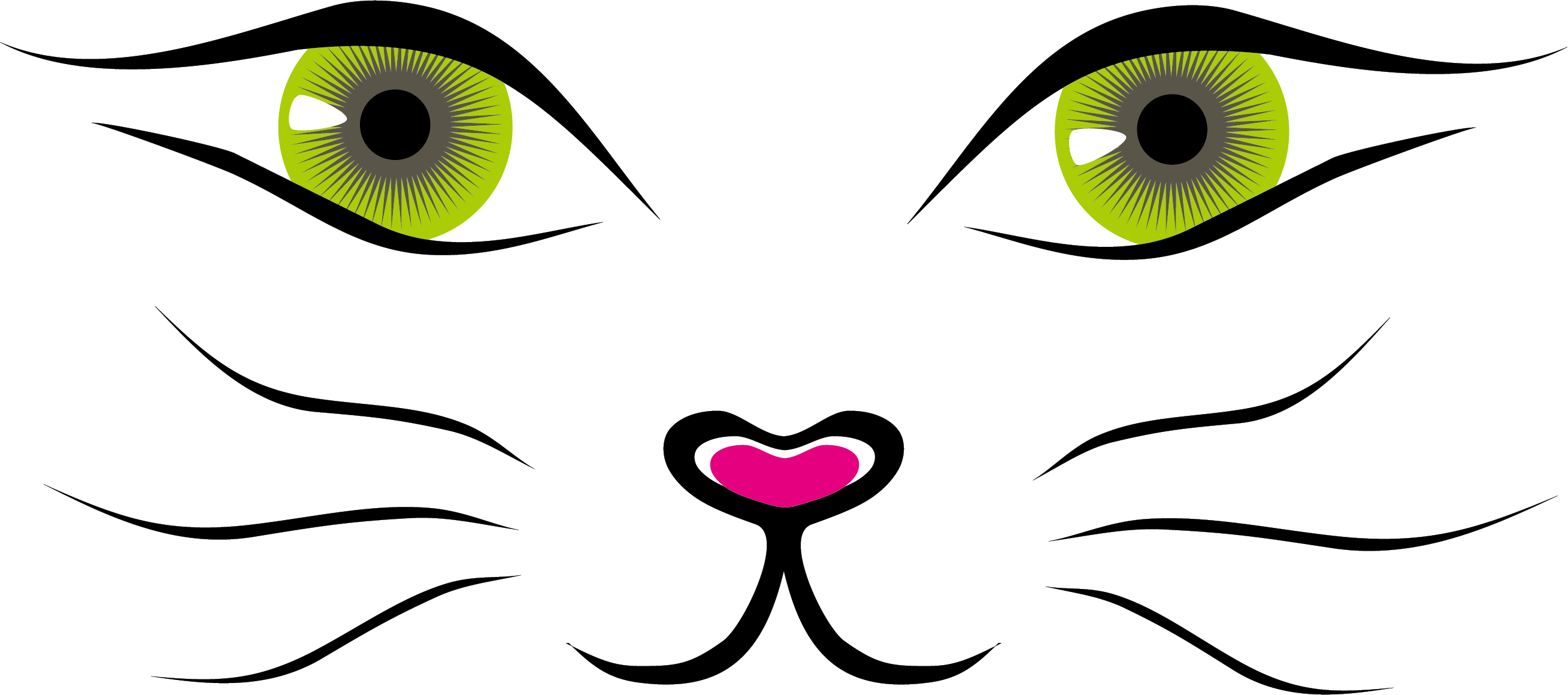 Cat Face Kitten Clip Art - Cute Cartoon Cat Face - Full Size PNG ...