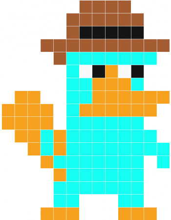 Perry Pixel Art - Маленький Рисунки По Клеточкам.