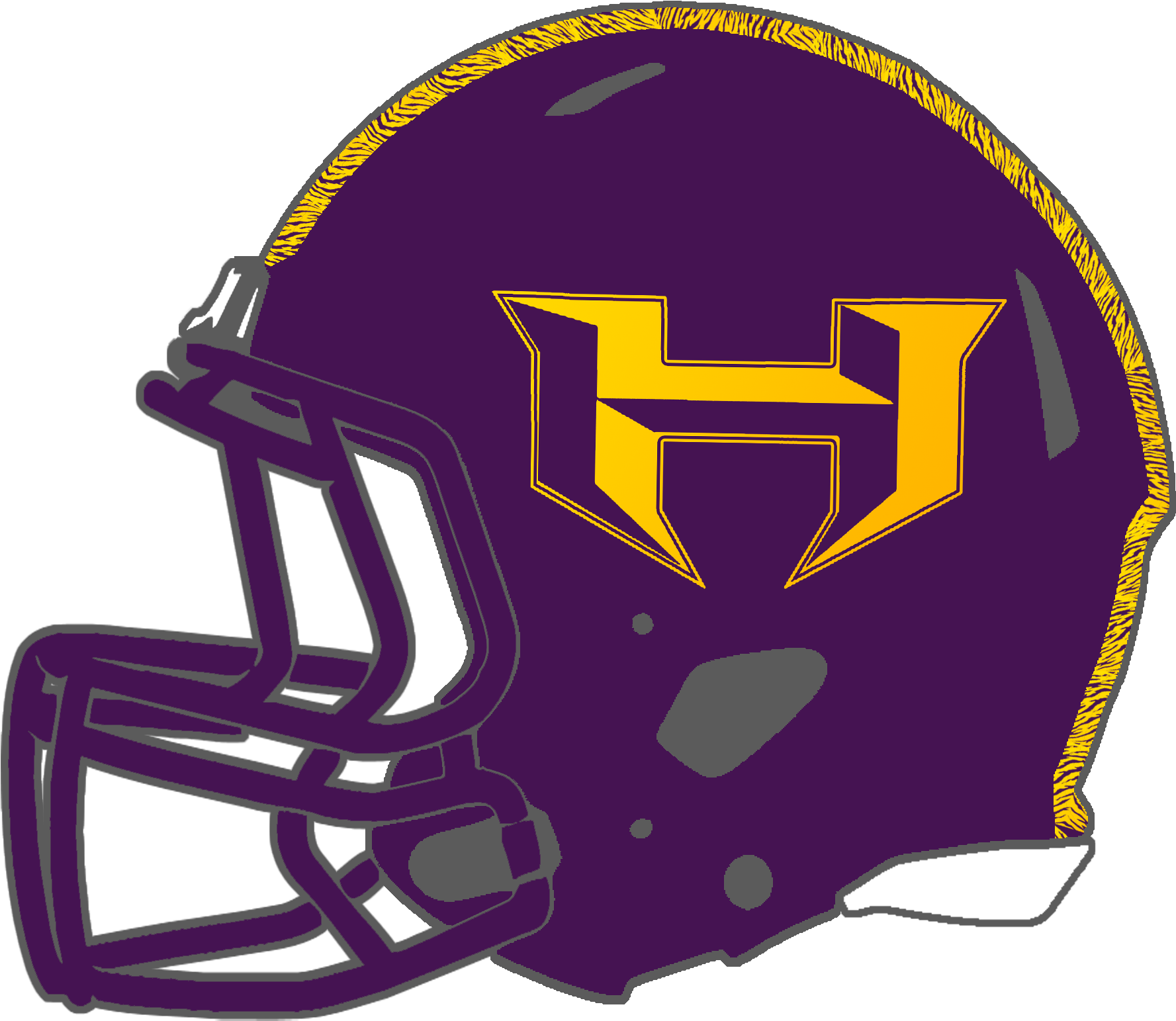 Hattiesburg Tigers - Hattiesburg High Football Helment - (1800x1565 ...