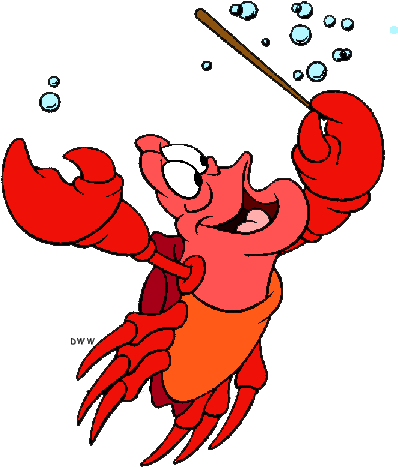 Crab Clipart Little Sebastian From Little Mermaid 448x508 Png Clipart Download