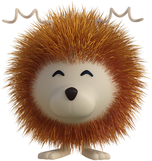 Cute Hedgehog Cliparts 23, - Monster Small - (576x720) Png Clipart Download