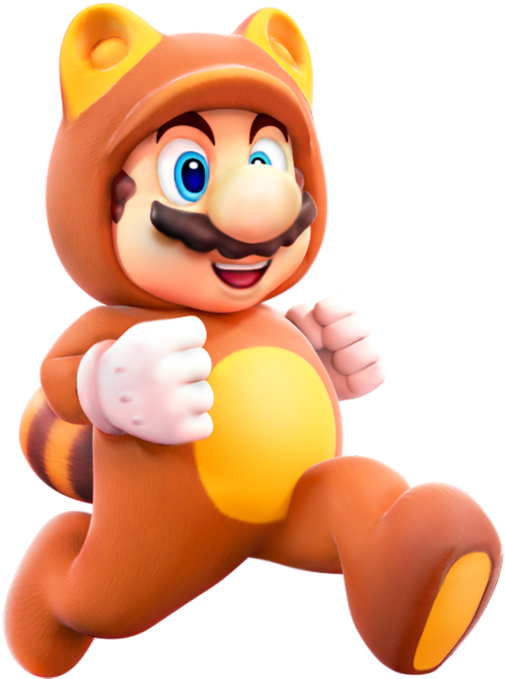 Tanooki Mario By Dillanmurillo - Mario Tanooki Render - (888x900) Png ...